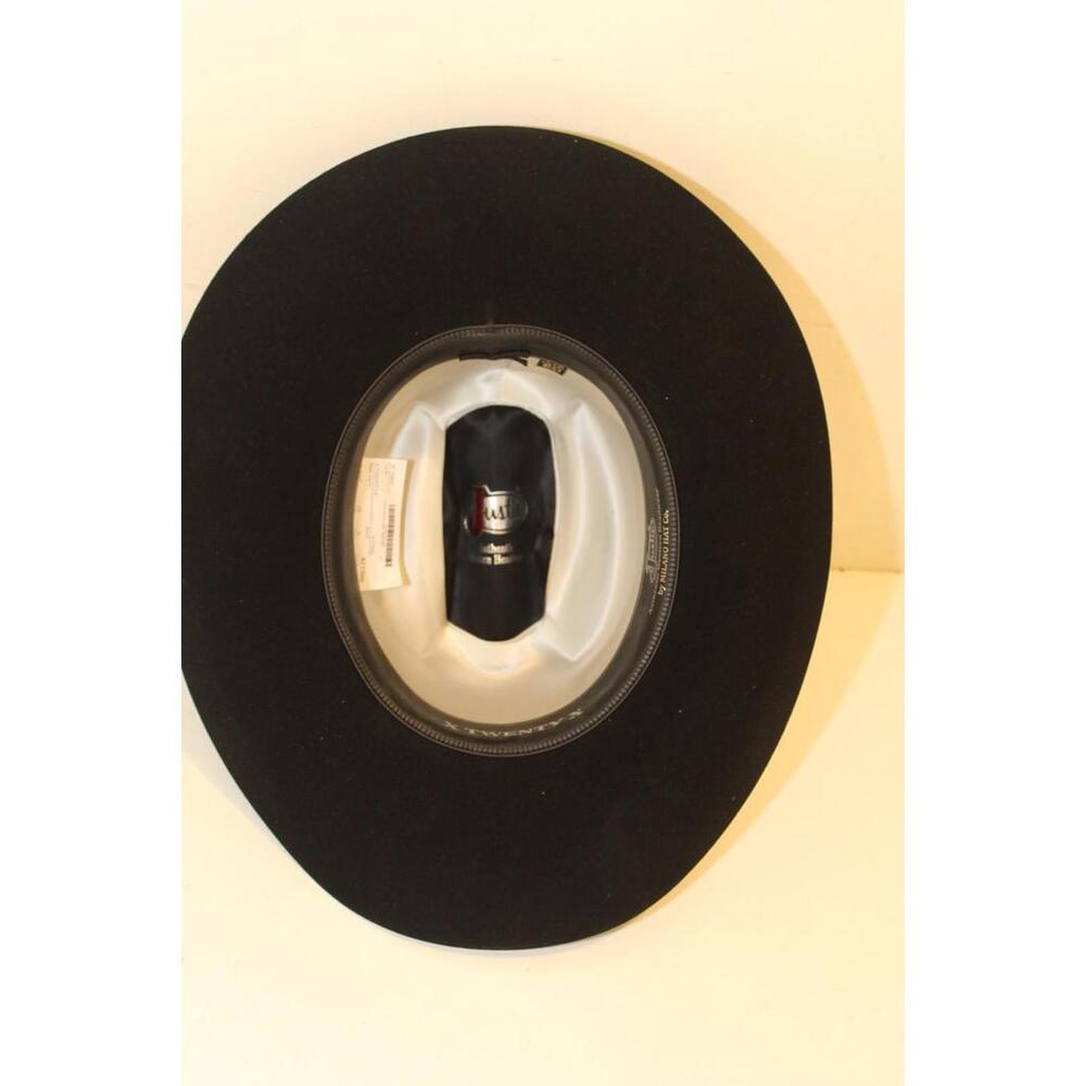 Justin Black Cowboy Hat Sz. 7 1/2 XTWENTYX - Picture 9 of 15